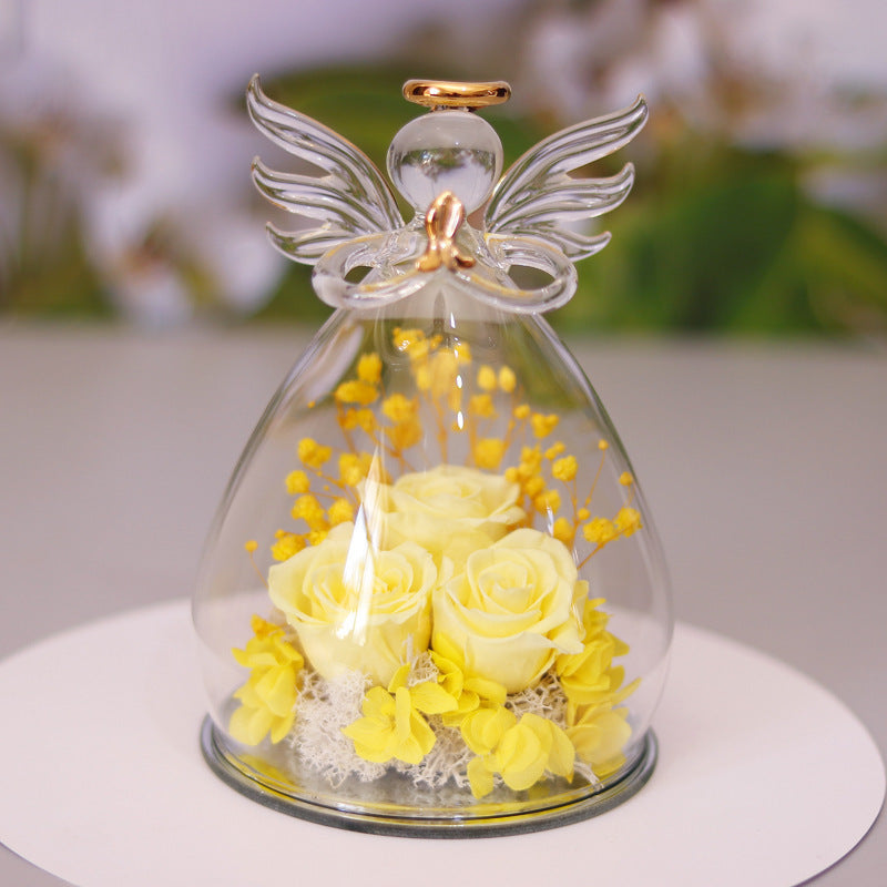 Glass Angle Flower Holder