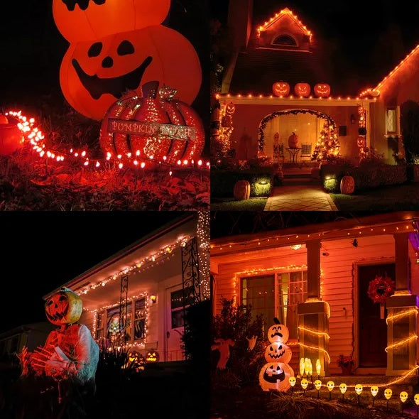 66ft Orange LED Halloween lights