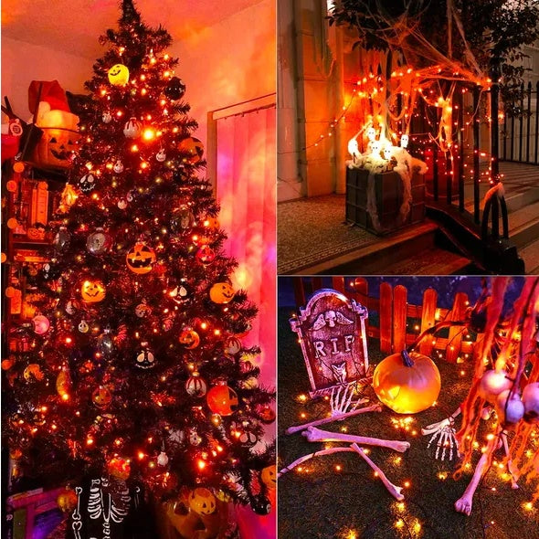 66ft Orange LED Halloween lights