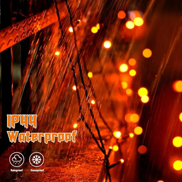 66ft Orange LED Halloween lights