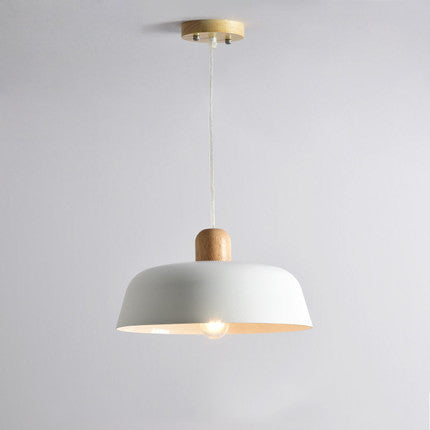 Nordic Wooden Kitchen Light Bulb Pendant