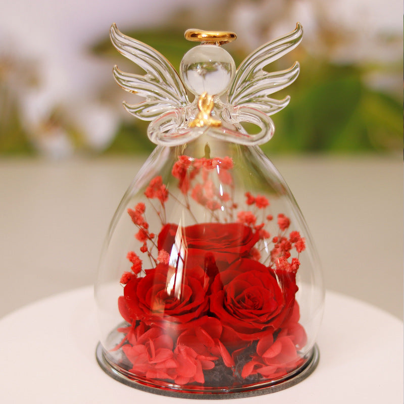 Glass Angle Flower Holder