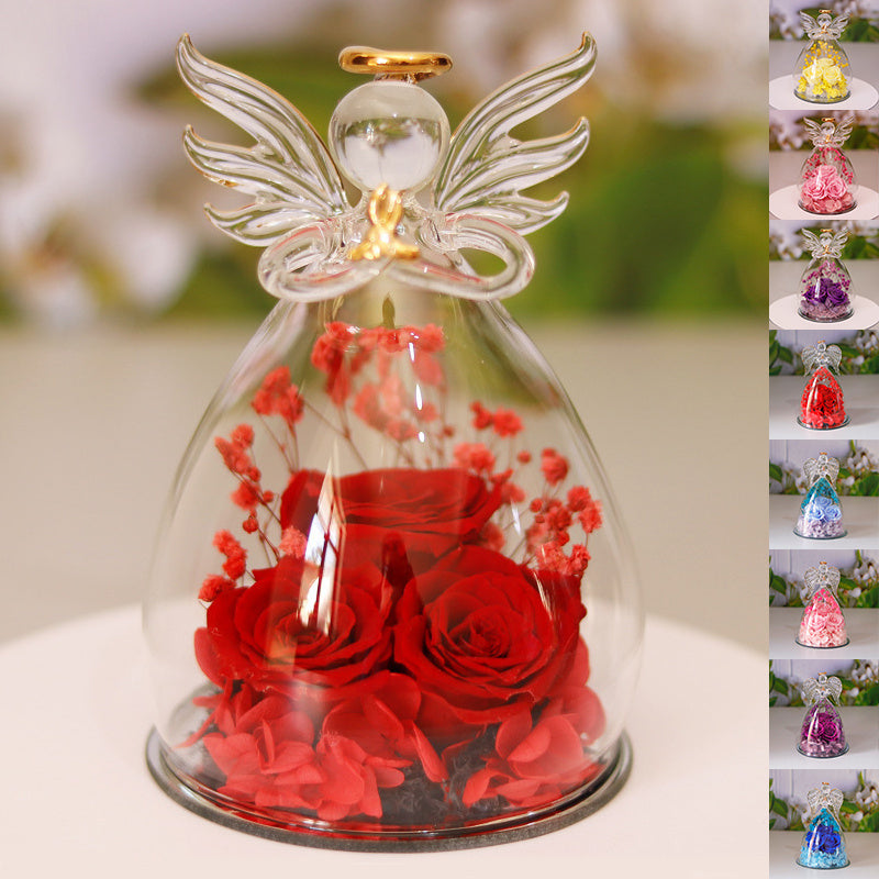 Glass Angle Flower Holder