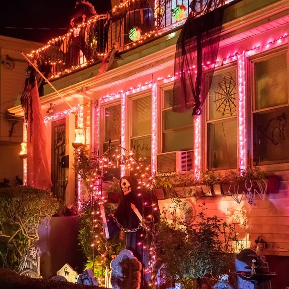 66ft Orange LED Halloween lights