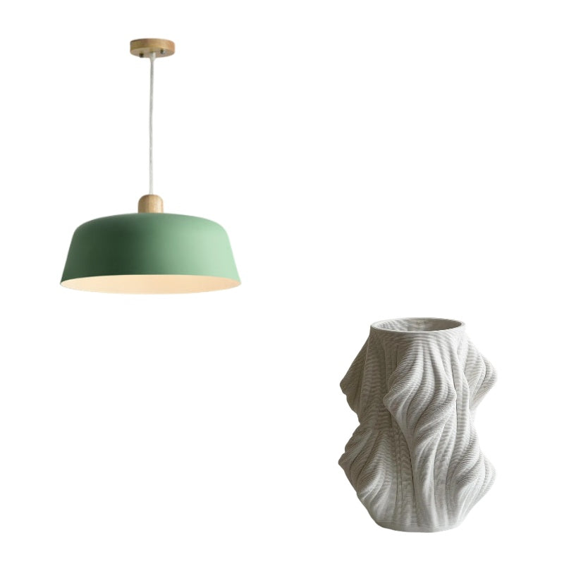 Nordic Wooden Kitchen Light Bulb Pendant