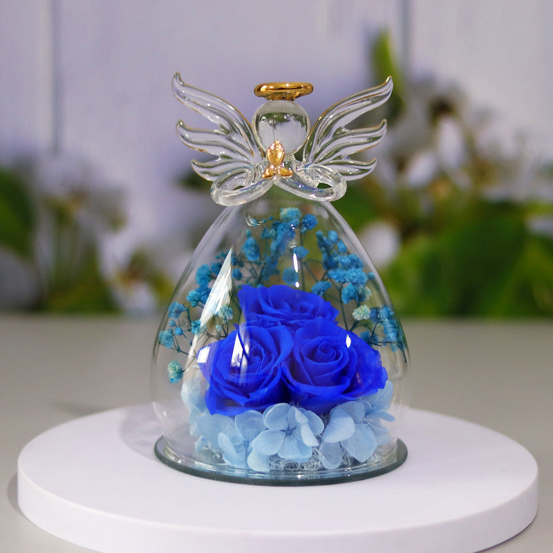 Glass Angle Flower Holder