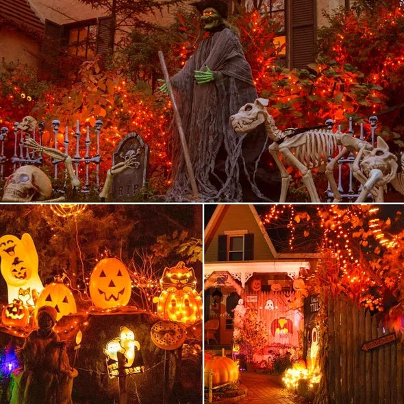 66ft Orange LED Halloween lights