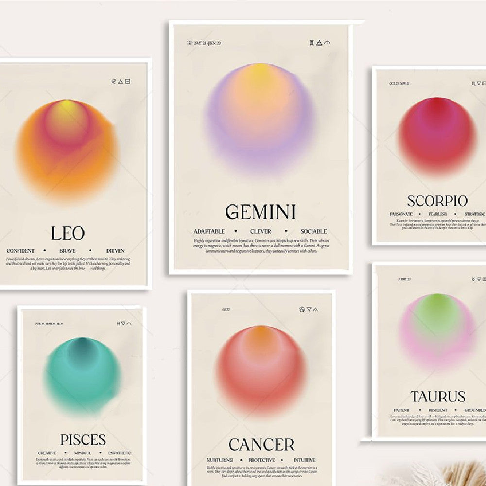 Retro Zodiac Posters