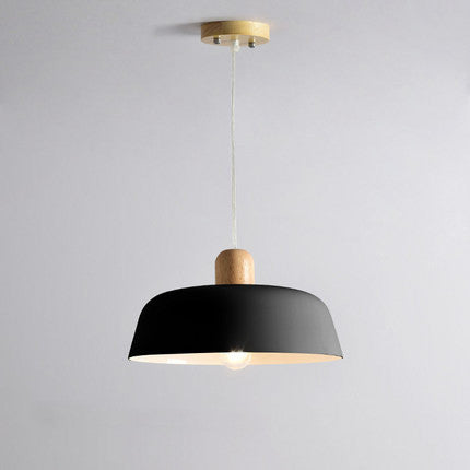 Nordic Wooden Kitchen Light Bulb Pendant