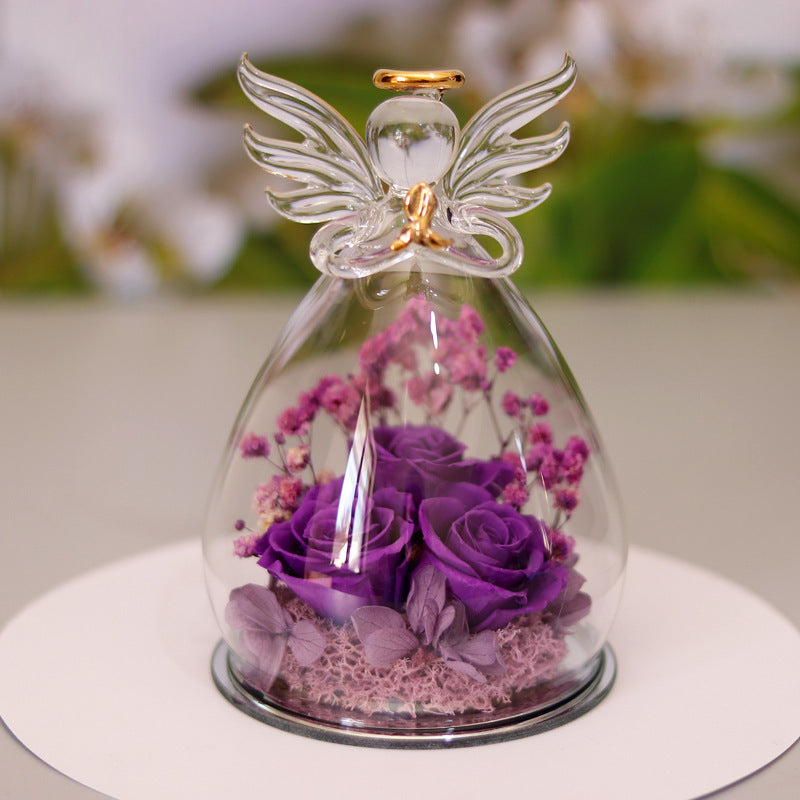 Glass Angle Flower Holder