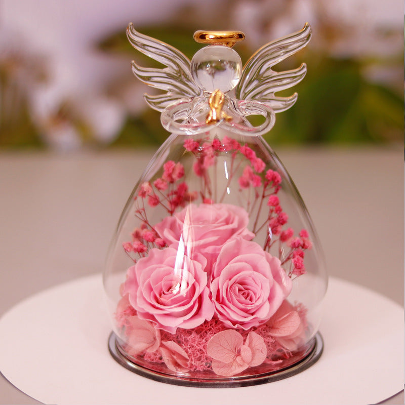 Glass Angle Flower Holder
