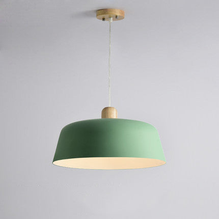 Nordic Wooden Kitchen Light Bulb Pendant