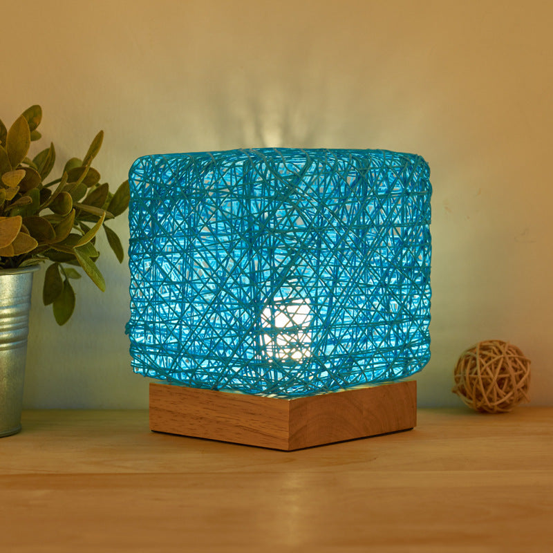 Hand Knitted Cube Lamps
