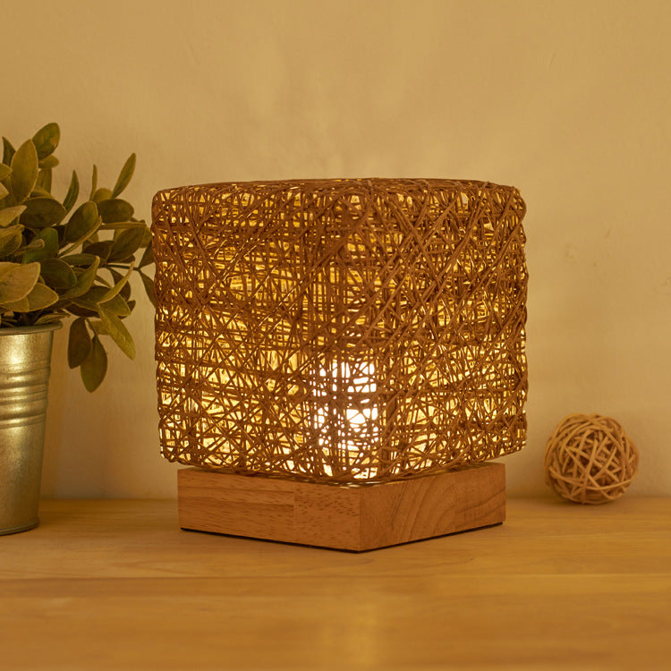 Hand Knitted Cube Lamps