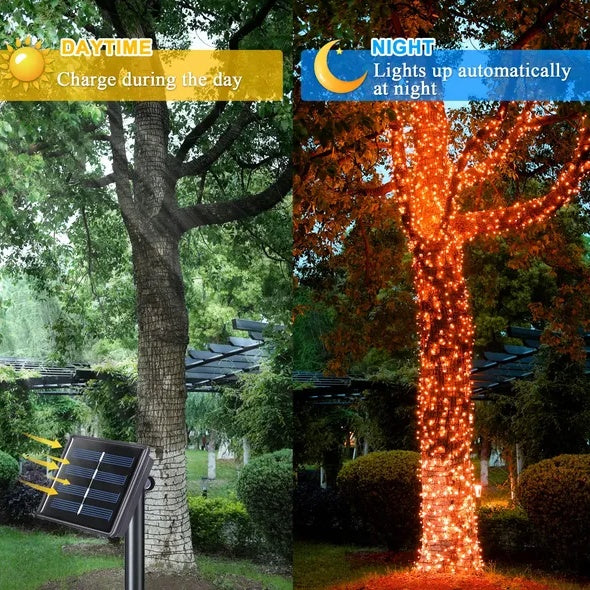 66ft Orange LED Halloween lights