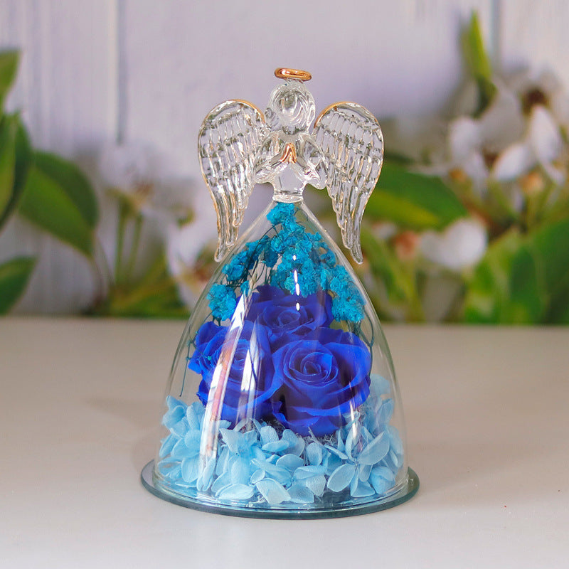 Glass Angle Flower Holder