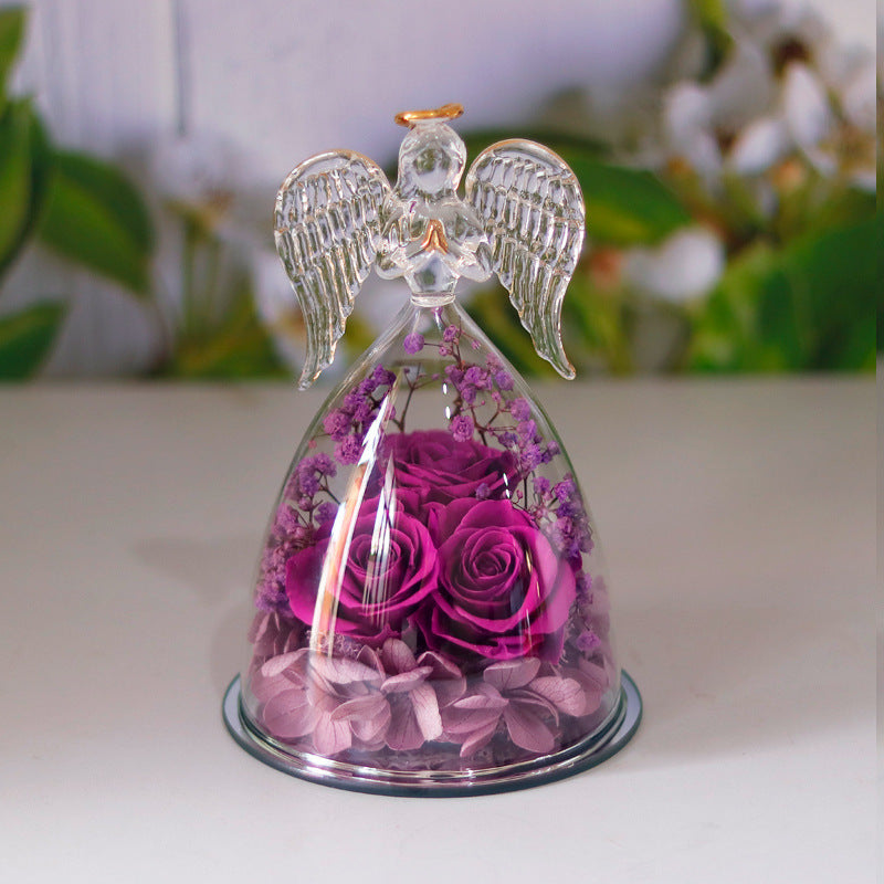 Glass Angle Flower Holder
