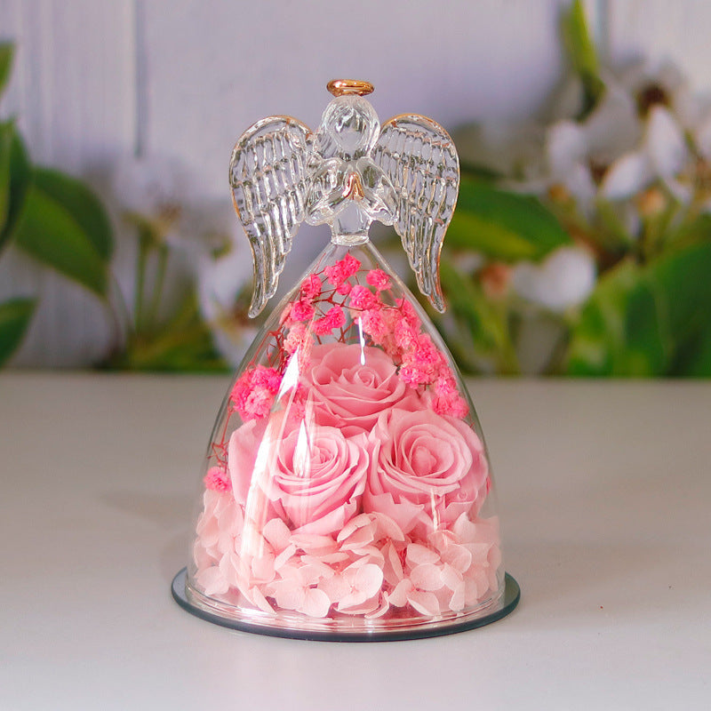 Glass Angle Flower Holder