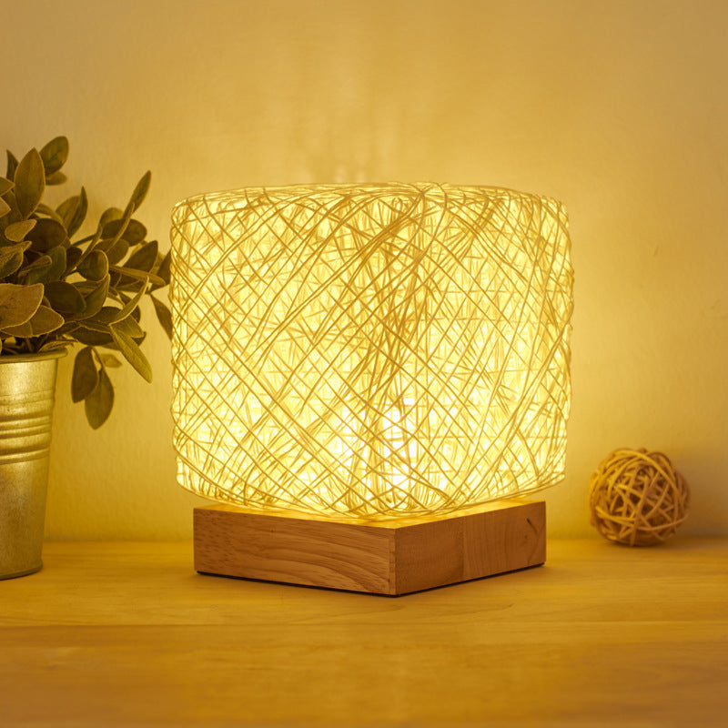 Hand Knitted Cube Lamps