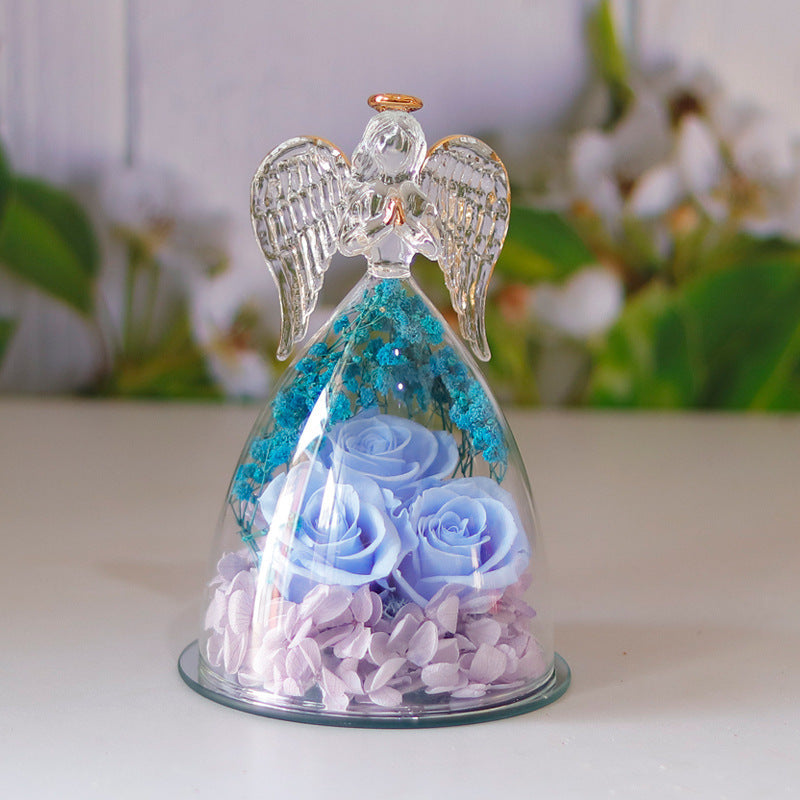 Glass Angle Flower Holder